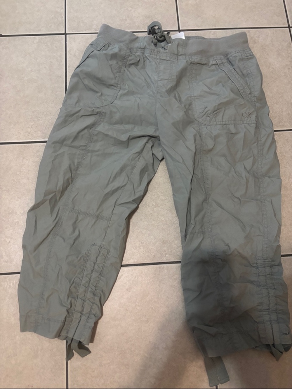 Calvin Klein Men’s Olive Cargo Jogger Pants